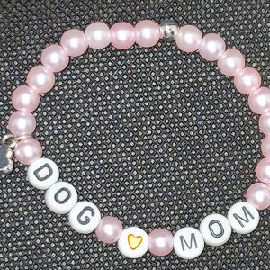 🩷 DOG MOM Bracelet | Handmade Dog Mom Bracelet | Dog Lover Gift - Small